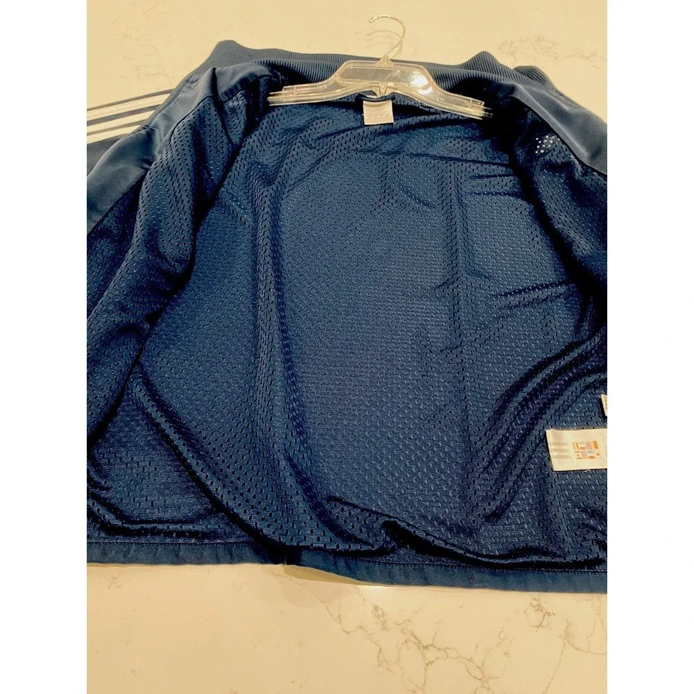 Vintage Early 2000s Adidas Track Jacket Men's M Navy Blue‎ Y2K Retro Sportswear